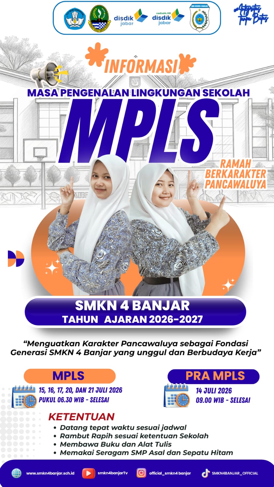 Sambut Generasi Emas, SMKN 4 Banjar Siap Gelar MPLS 2026/2027 Berbasis 'Pancawaluya Ramah Anak'