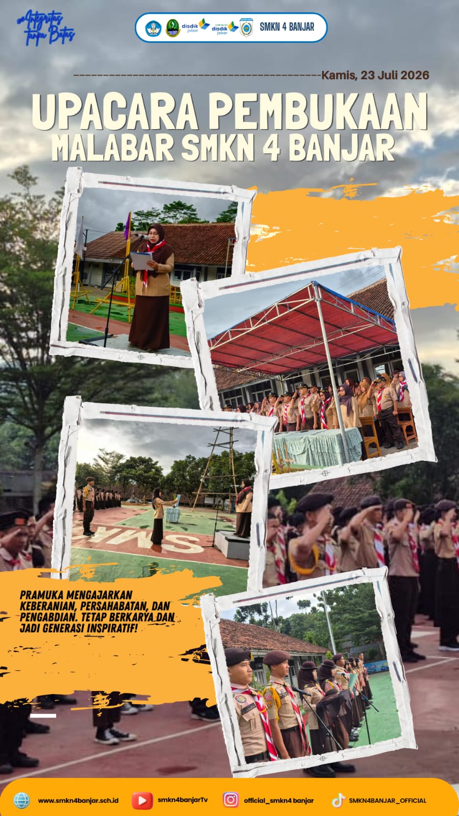 Membentuk Generasi Tangguh: SMKN 4 Banjar Gelar Upacara Pembukaan MALABAR 2026